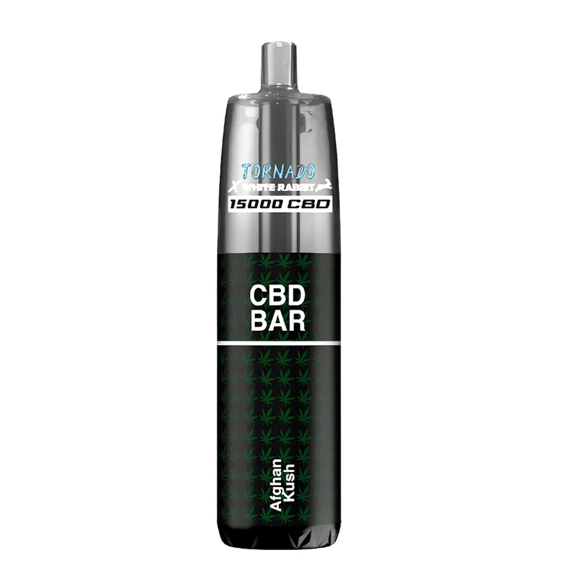 Puff Tornado White Rabbit 15000 CBD Afghan Kush, cigarette électronique jetable, 15000 puffs, saveur Afghan Kush, CBD